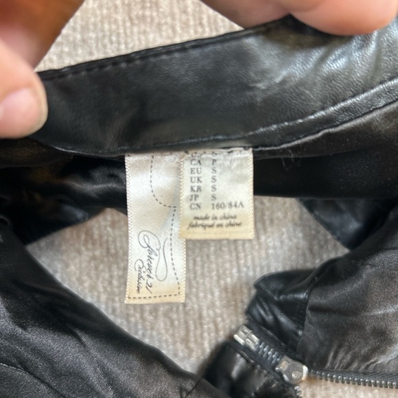 Black Leather Studded Bustier Top - Picture 3 of 4